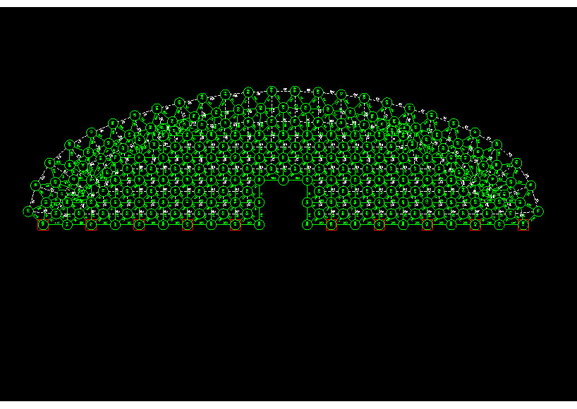 龙口锡林浩特91跨，1000米长干煤棚网架设计