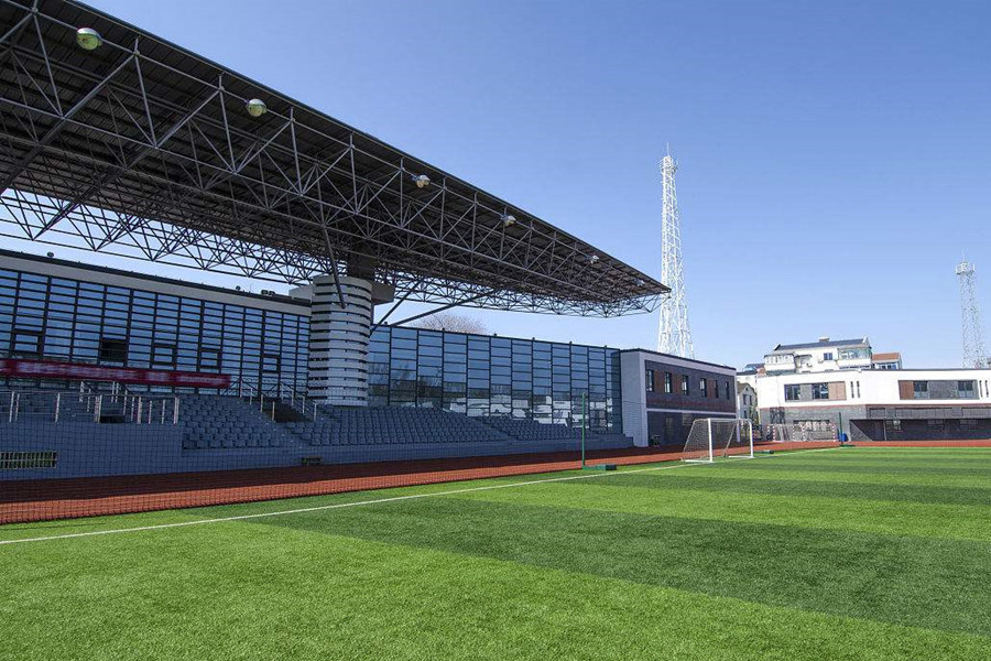 龙口体育场看台网架工程